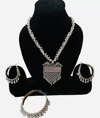 Etasha Oxidised Silver Sterling Silver, Black Silver Silver, Black Jewellery Set(Pack of 1)