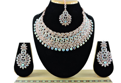 VATSALYA creation Alloy Gold-plated Rose Gold Jewellery Set(Pack of 1)