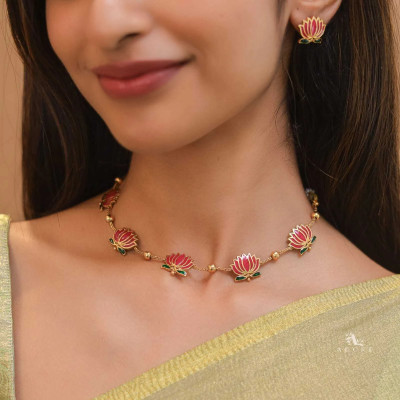 Romil Brass Gold-plated Multicolor Jewellery Set(Pack of 1)