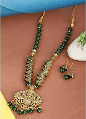 Anamya Collections Alloy Green Jewellery Set(Pack of 1)