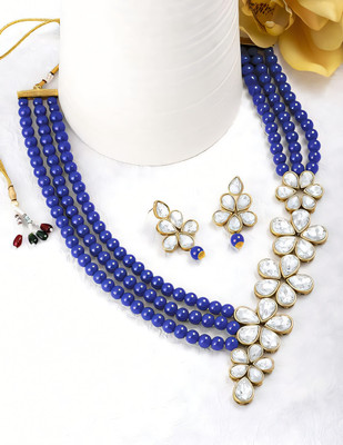 RAUNAK CREATION Alloy Blue Jewellery Set(Pack of 1)