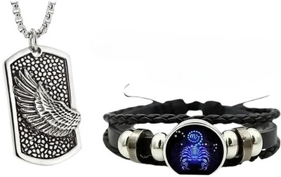 Elanora Jewels Alloy Sterling Silver Silver Jewellery Set(Pack of 2)