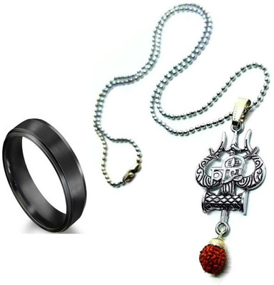 KINGSTYLEIMPEX Stainless Steel Sterling Silver Multicolor Jewellery Set(Pack of 3)