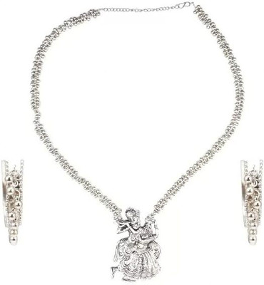 Lathar Alloy Silver Jewellery Set(Pack of 1)