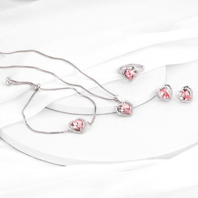 GIVA Sterling Silver Rhodium Silver Jewellery Set(Pack of 1)