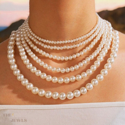 ISLANA Mother of Pearl White Jewellery Set(Pack of 1)