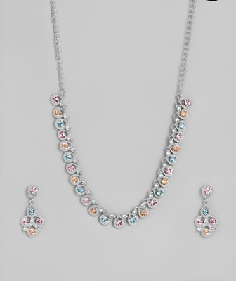 Dressberry Brass Gold-plated Silver, Multicolor Jewellery Set(Pack of 1)