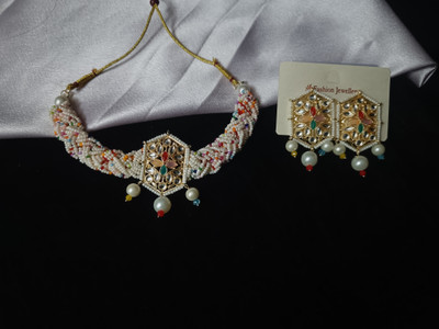 MSJ Brass, Metal Brass, Gold-plated Multicolor Jewellery Set(Pack of 1)