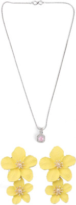 Opus Gems Stone Silver, Yellow Jewellery Set(Pack of 1)