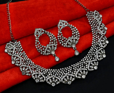 SAIYONI Alloy Silver Jewellery Set(Pack of 1)