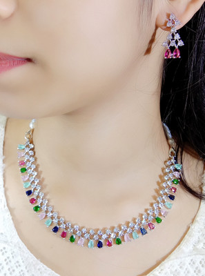 Velvet Jewelz Alloy Multicolor Jewellery Set(Pack of 1)