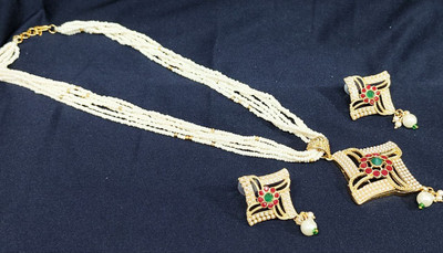 Gyaan Jewels Alloy Gold-plated Multicolor Jewellery Set(Pack of 2)