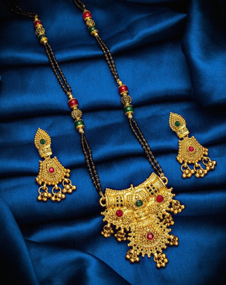 maacreation Alloy Gold-plated Gold Jewellery Set(Pack of 1)