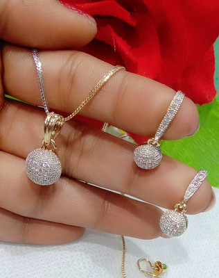 Navya COLLECTION Alloy Gold-plated Gold Jewellery Set(Pack of 1)