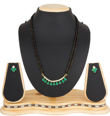 LUXOR Alloy Gold-plated Black, Gold Jewellery Set(Pack of 1)