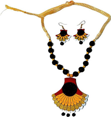 fashweave Terracotta Multicolor Jewellery Set(Pack of 1)