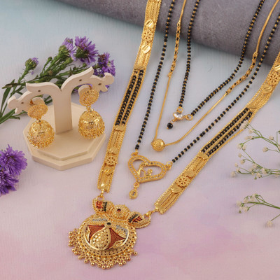Dressberry Brass Gold-plated Gold Jewellery Set(Pack of 1)
