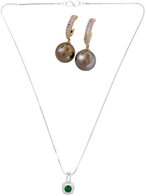 SRK Fashions Alloy Green, Black Jewellery Set(Pack of 1)