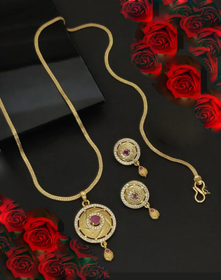 Dreamish Imitation Brass Gold-plated Gold Jewellery Set(Pack of 3)