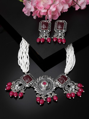 Adiva Alloy Silver Silver Jewellery Set(Pack of 2)