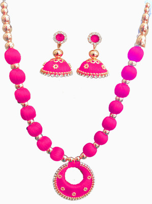 SRI Dori Pink Jewellery Set(Pack of 1)
