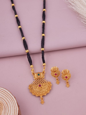 PARTICIAO Alloy Gold-plated Gold Jewellery Set(Pack of 1)