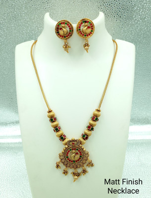 Shilpa Creation Brass Gold-plated Multicolor Jewellery Set(Pack of 1)