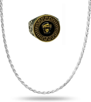 Vipunj Brass, Alloy, Stainless Steel Sterling Silver, Gold-plated Silver, Gold Jewellery Set(Pack of 2)