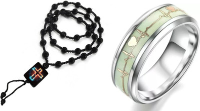 KINGSTYLEIMPEX Dori, Alloy Black, Silver Jewellery Set(Pack of 1)