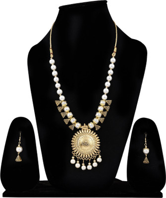 Shree Shyam Alloy White Jewellery Set(Pack of 2)