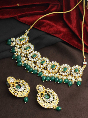 SAIYONI Alloy Gold-plated Multicolor Jewellery Set(Pack of 1)