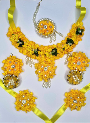 house of common Dori Yellow Jewellery Set(Pack of 1)