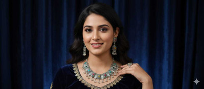 ICG Alloy Platinum Multicolor Jewellery Set(Pack of 1)