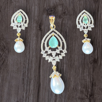 Ashish Jewels Alloy White Jewellery Set(Pack of 2)