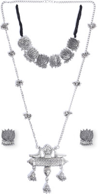 Trink Alloy Silver Jewellery Set(Pack of 4)