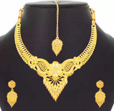 Sdr Fashion Alloy Gold-plated Gold Jewellery Set(Pack of 1)