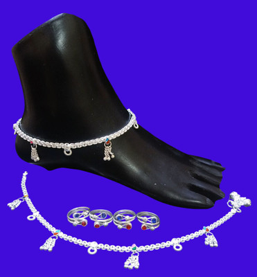 MA Enterprises Alloy Silver Silver Jewellery Set(Pack of 1)