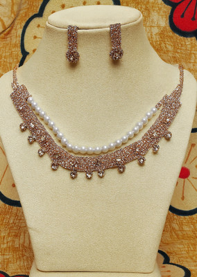 SUTRA ENTERPRISES Alloy Rose Gold Jewellery Set(Pack of 1)