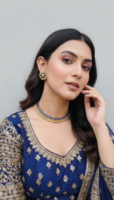 SHARANYA Alloy Blue Jewellery Set(Pack of 1)