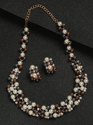 YouBella Alloy Multicolor Jewellery Set(Pack of 1)