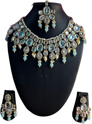Antiquejewellry Alloy Blue Jewellery Set(Pack of 1)