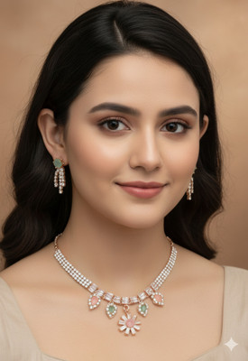 SUTRA ENTERPRISES Alloy Rose Gold Jewellery Set(Pack of 1)