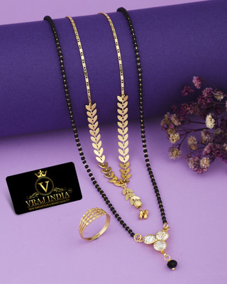 Vraj india Metal Gold-plated Gold Jewellery Set(Pack of 1)