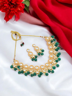 joy of jewels Alloy Green Jewellery Set(Pack of 1)