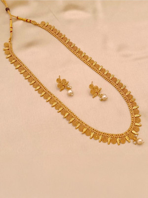 AARIYA Copper Gold-plated Gold Jewellery Set(Pack of 1)