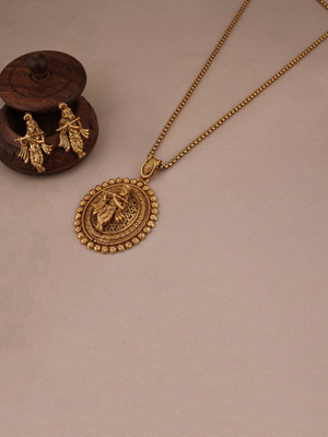 Vicon Brass Gold Jewellery Set(Pack of 1)