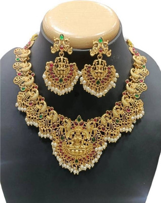 HARIPRIYA JEWELLS Alloy Gold-plated Multicolor Jewellery Set(Pack of 1)