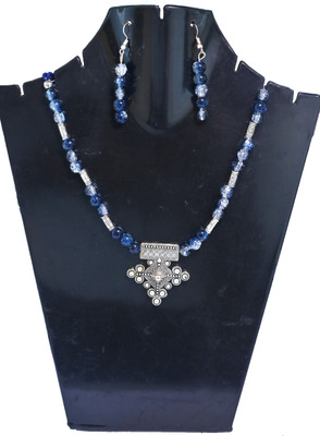 A S enterprize Oxidised Silver Multicolor Jewellery Set(Pack of 1)