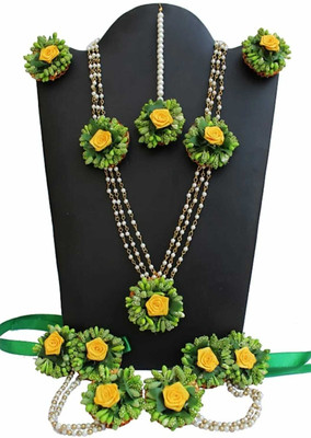 CRAFTSAI EXPORTS Fabric Green Jewellery Set(Pack of 1)