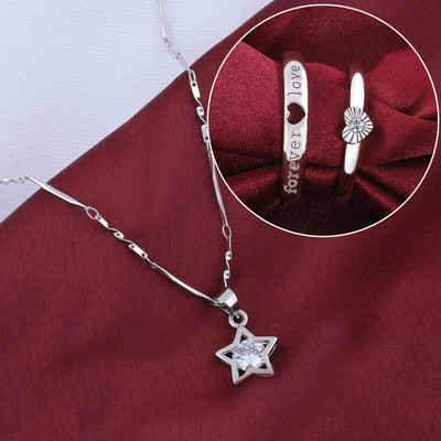 Shreenathji Jewellers Alloy Silver Silver Jewellery Set(Pack of 1)